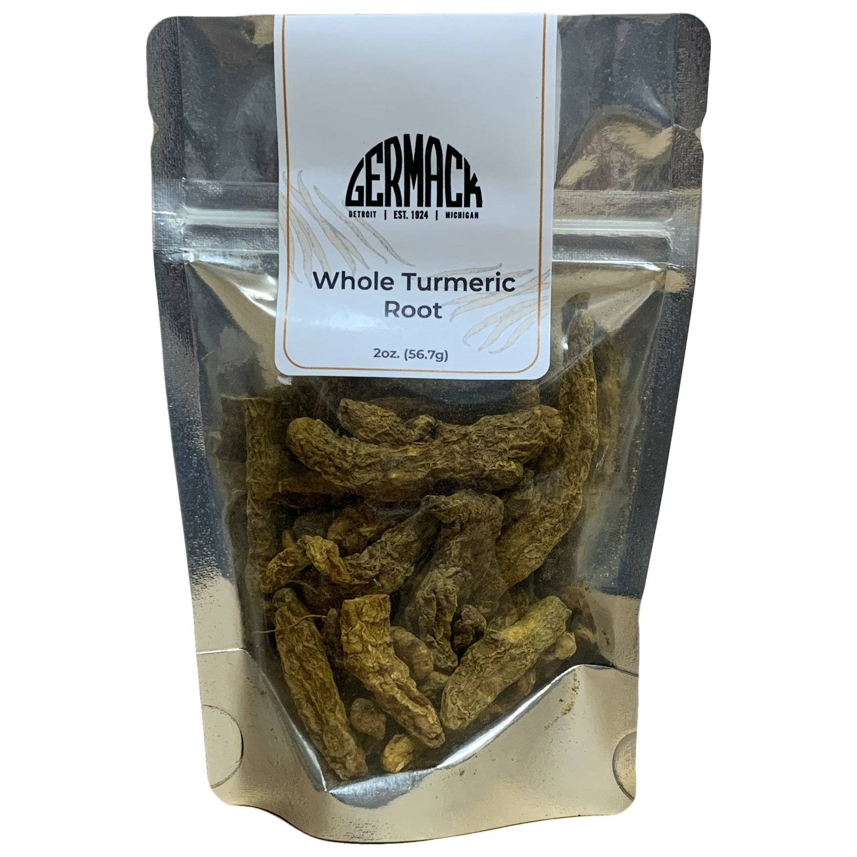 Picture Turmeric Root (Whole), 2oz