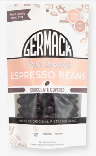 Picture Dark Chocolate Espresso Beans 8oz
