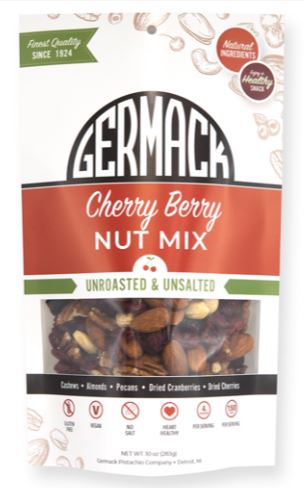 Picture Cherry Berry Nut Mix Unroasted and Unsalted (Cashews, Cranberries, Cherries, Almonds, Pecans) 10oz