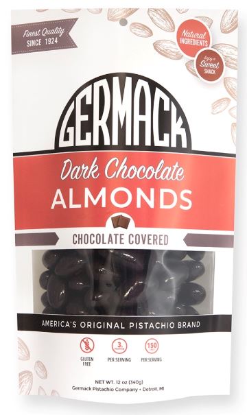 Picture Dark Chocolate Almonds 12oz