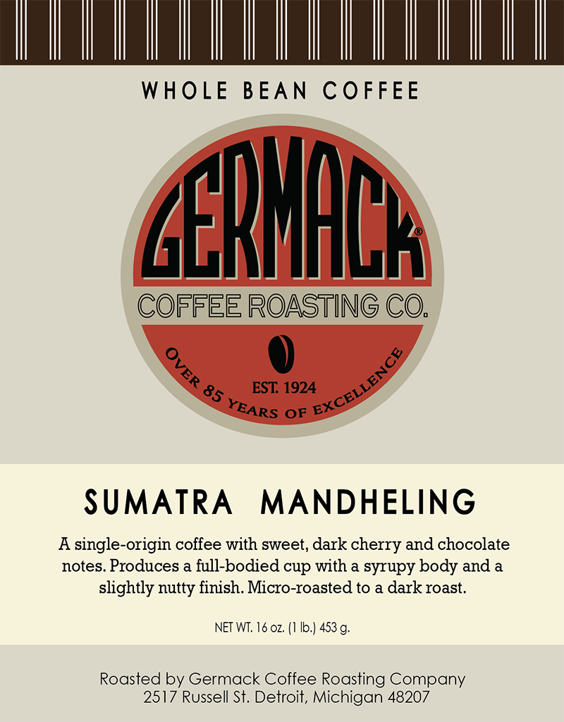 Picture Germack Coffee Sumatra Mandheling - 1 lb.