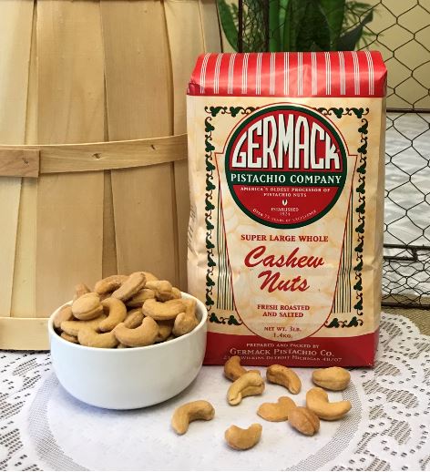 Picture Cashews - Super Large Whole - Roasted, Salted 3 lb Paper Bag C6