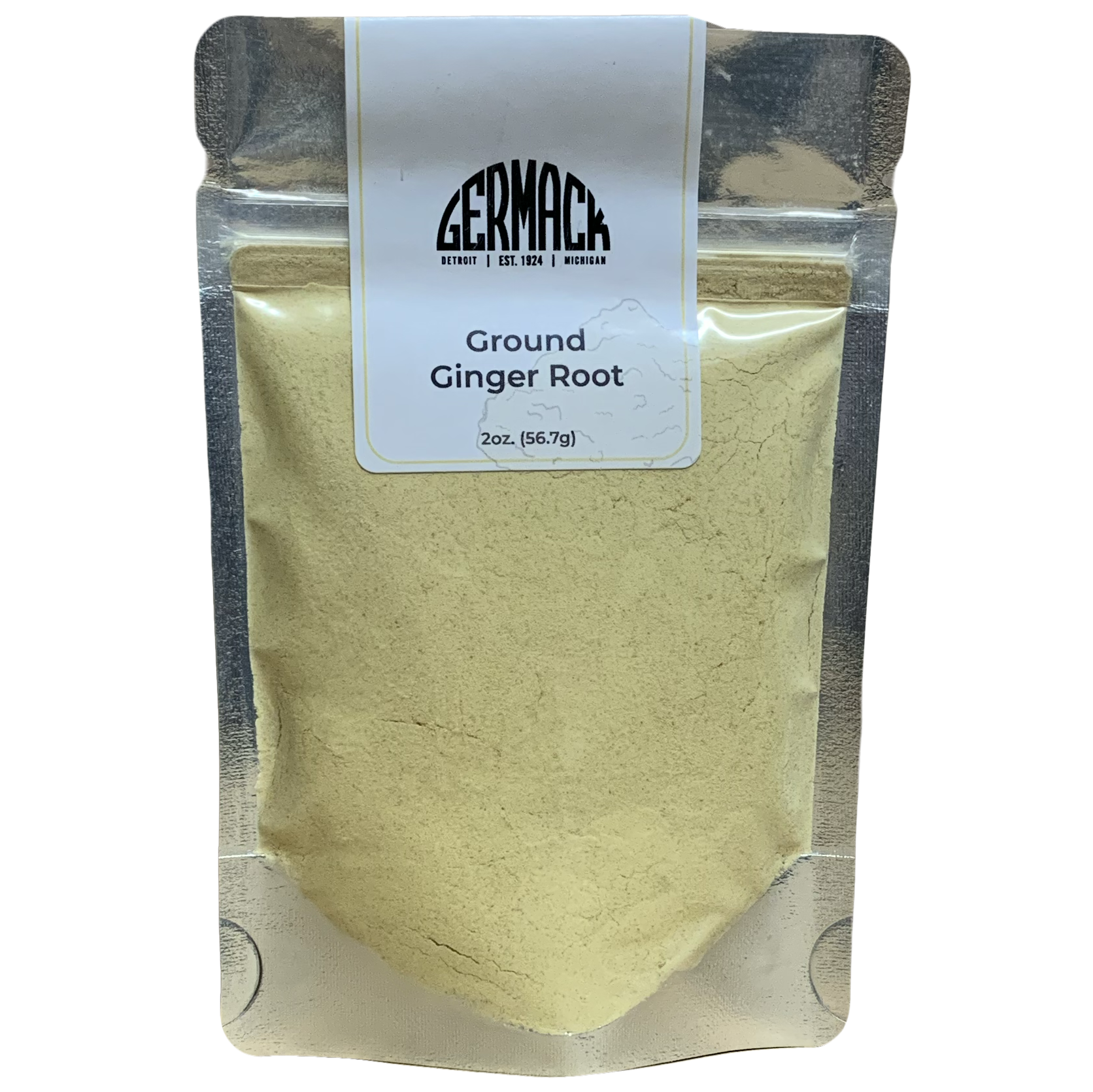Picture Ginger Root (Ground), 2oz