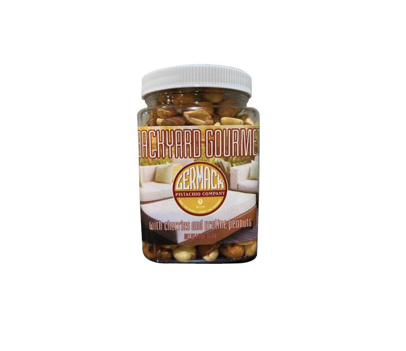Picture Backyard Gourmet (Cherries, Cinnamon Peanuts, Almonds, Peanuts, Pretzels) 7.5oz 
