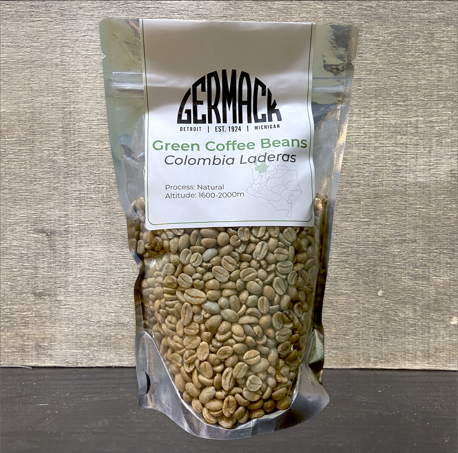 Picture Germack Green Coffee Beans (1 lb) - Colombia Laderas