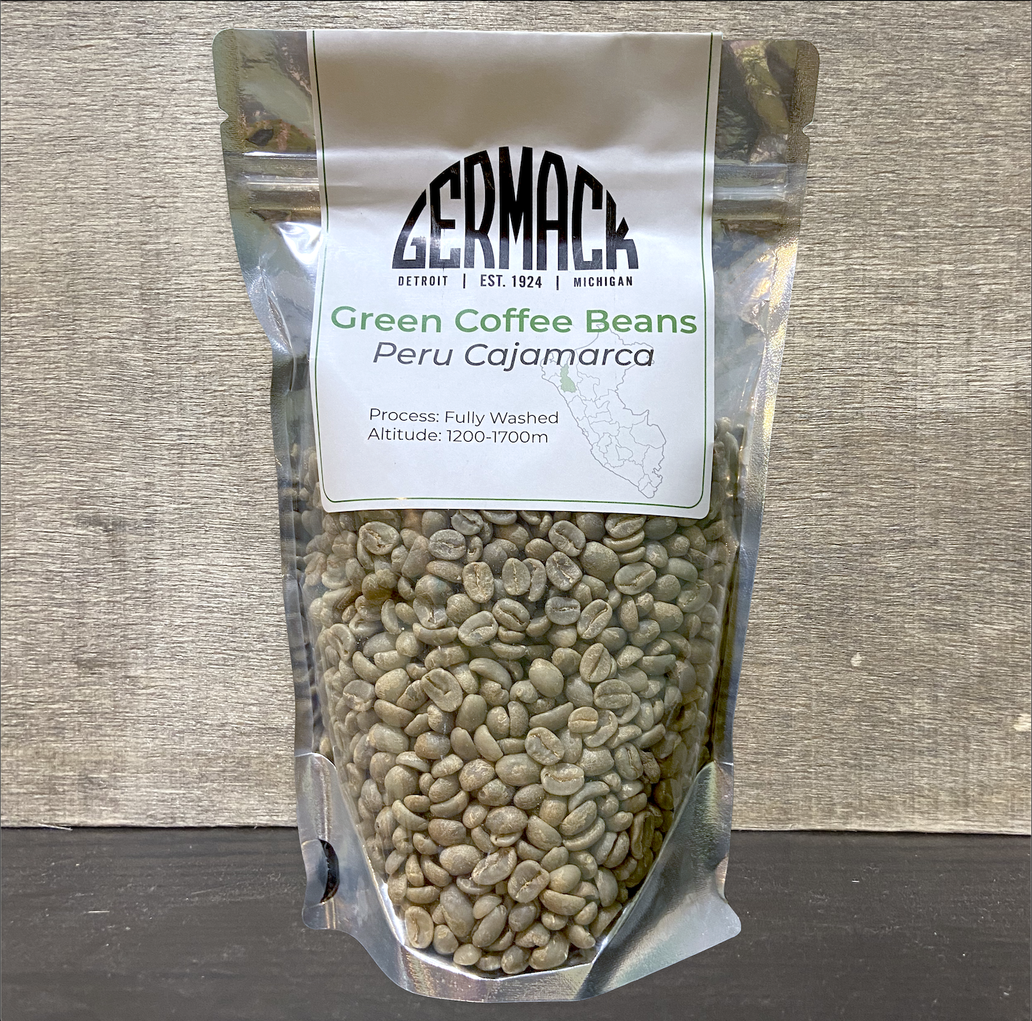 Picture Germack Green Coffee Beans (1 lb) - Peru Cajamarca