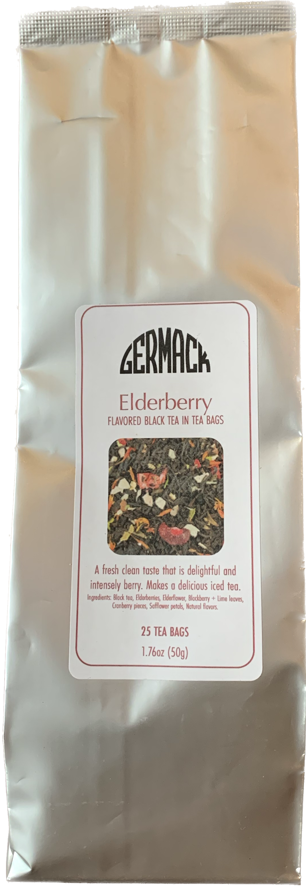 Picture Tea Bags Black Elderberry Flavored 25 bags