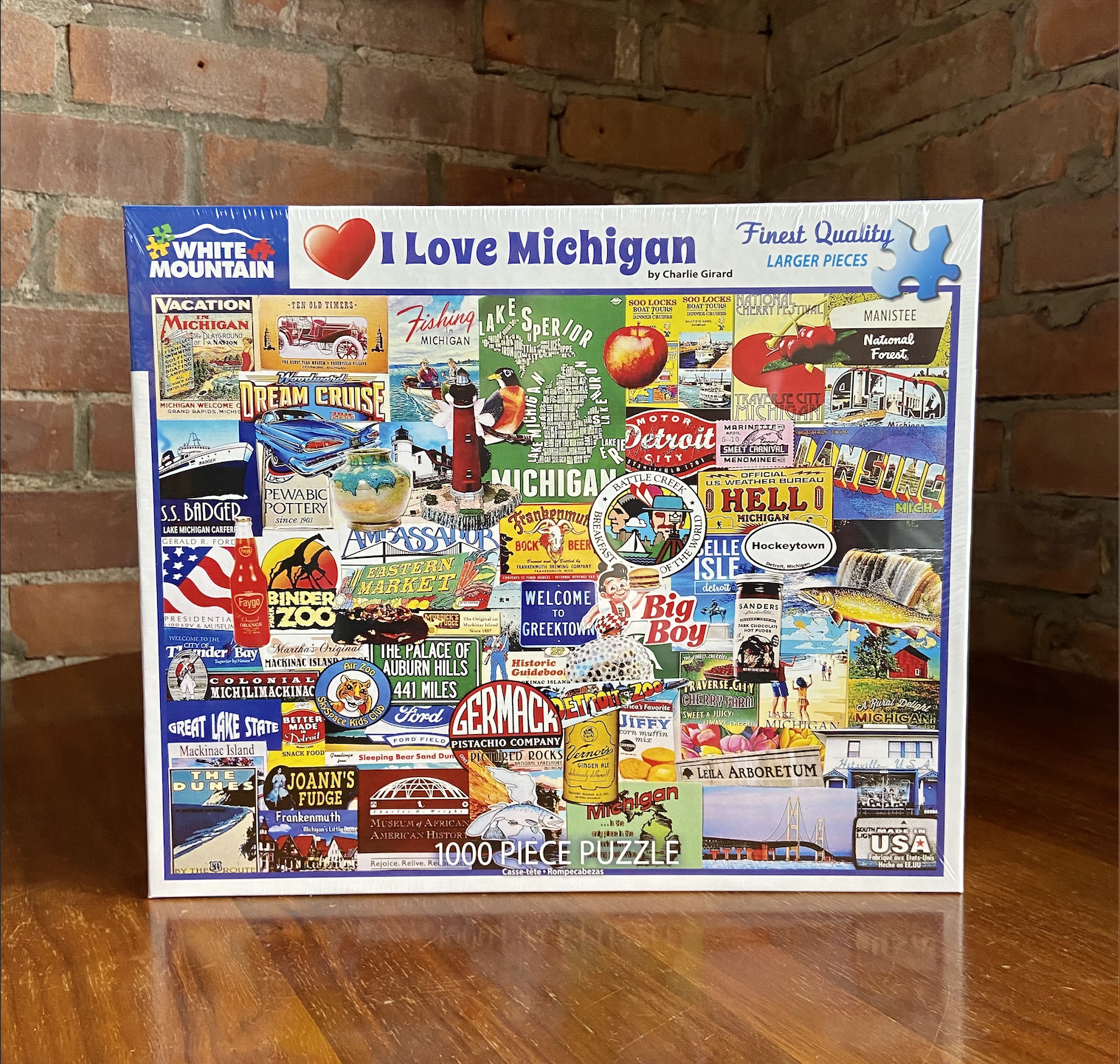 Picture I Love Michigan - 1000 Piece Puzzle