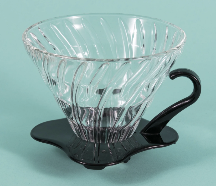 Picture Hario V60 Glass Coffee Dripper, 02 Black