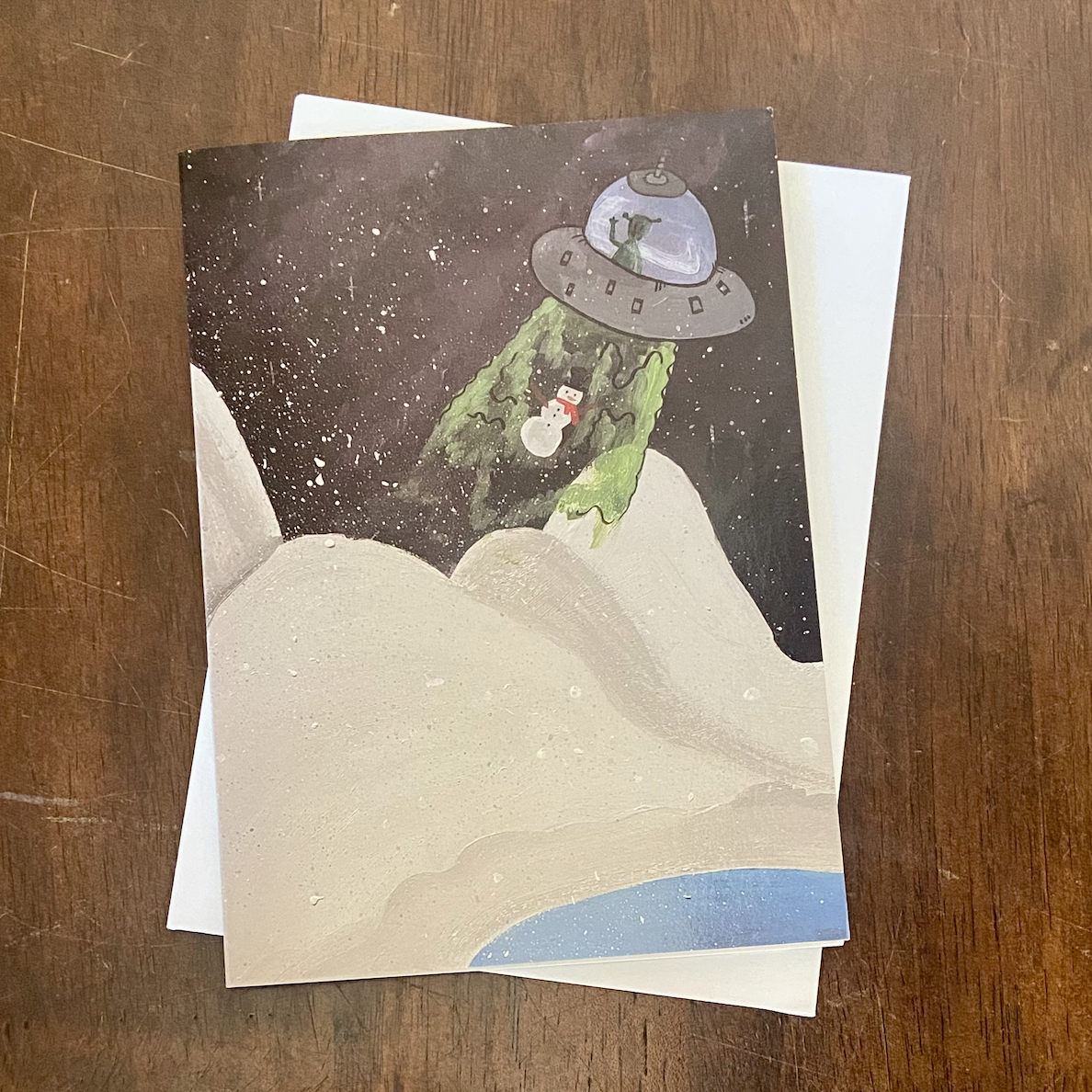 Picture Holiday Card - Mint Artists Guild- Alien Abduction 