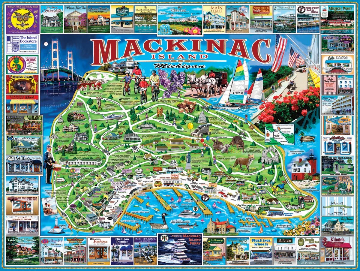 Picture Mackinac Island 1000 Piece Puzzle