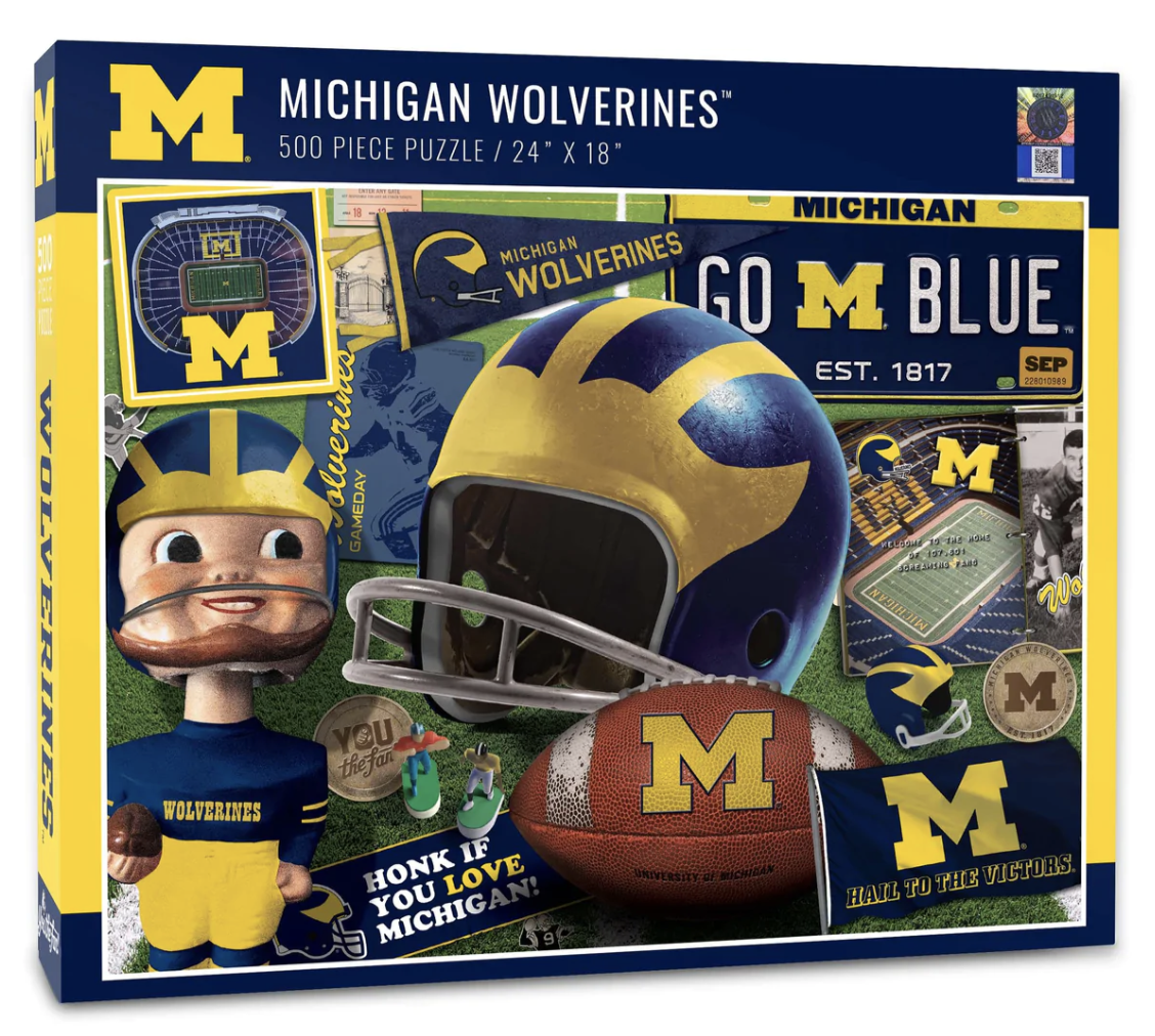 Picture Michigan Wolverines 500 Piece Puzzle