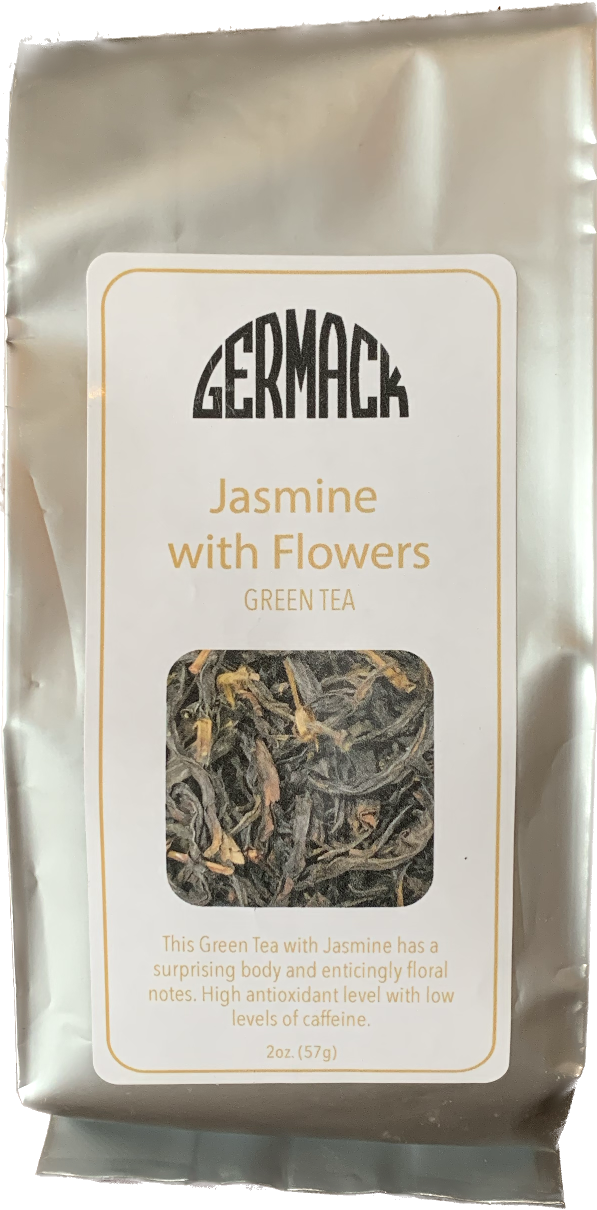 Picture Tea Green Jasmine With Flowers 3oz
