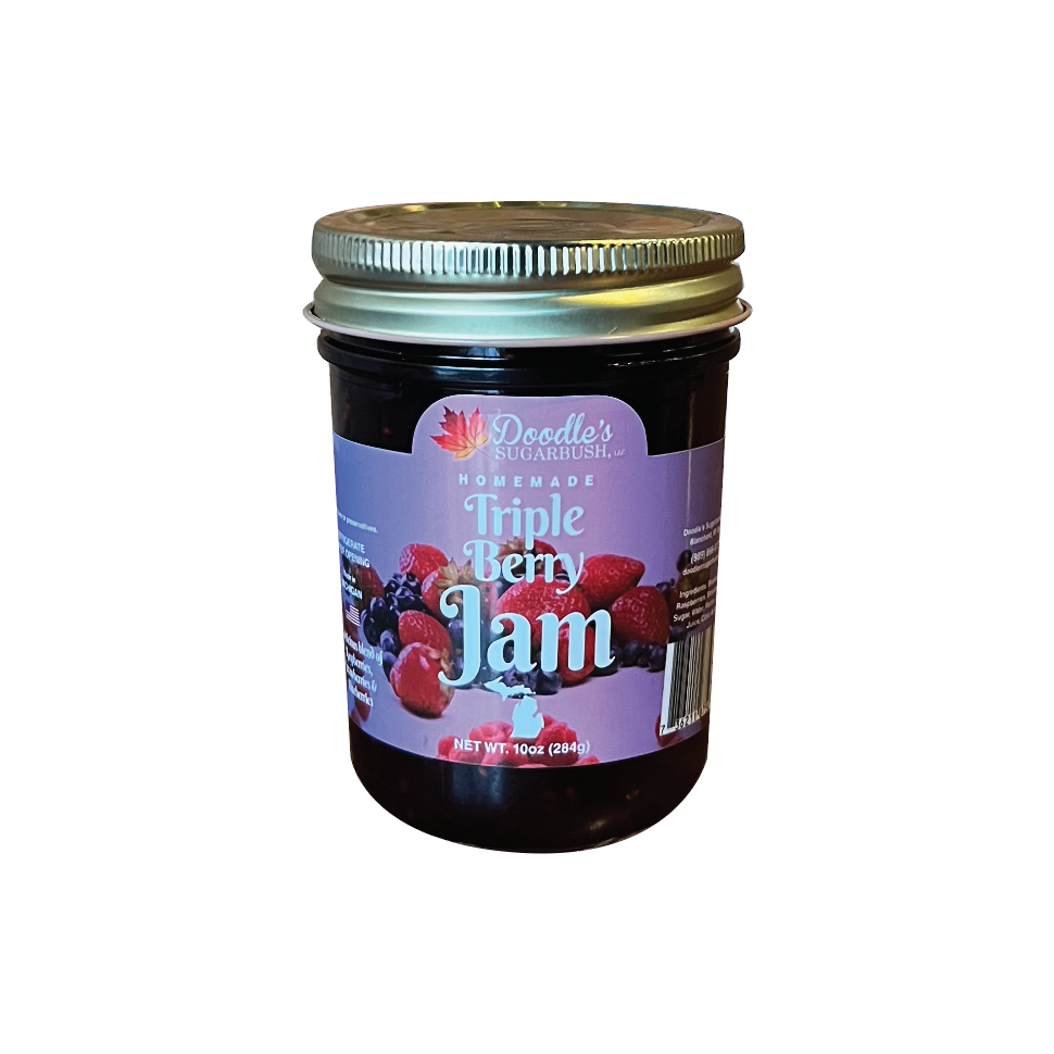 Picture Doodle's Sugarbush Homemade Triple Berry Jam - 10oz