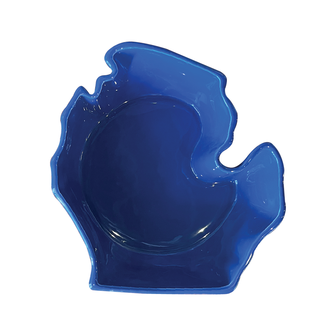 Picture Michigan Ceramic Bowl - Blue