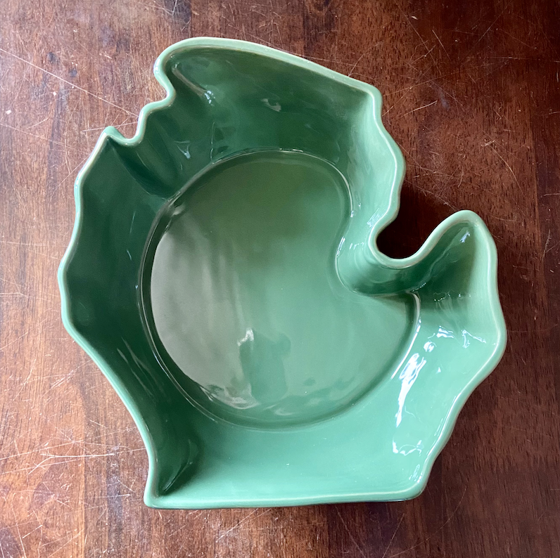Picture Michigan Ceramic Bowl - Green
