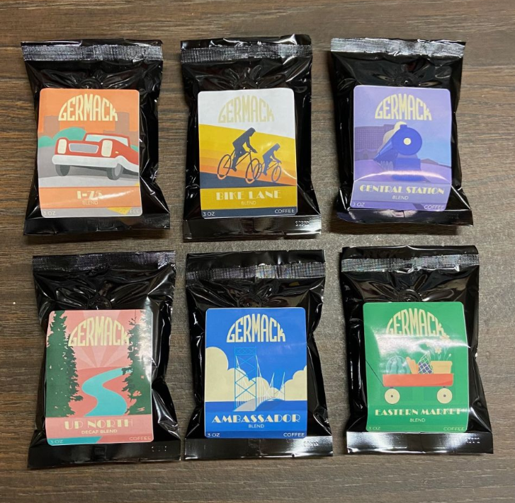 Picture Germack Coffee 3oz - 6pack variety