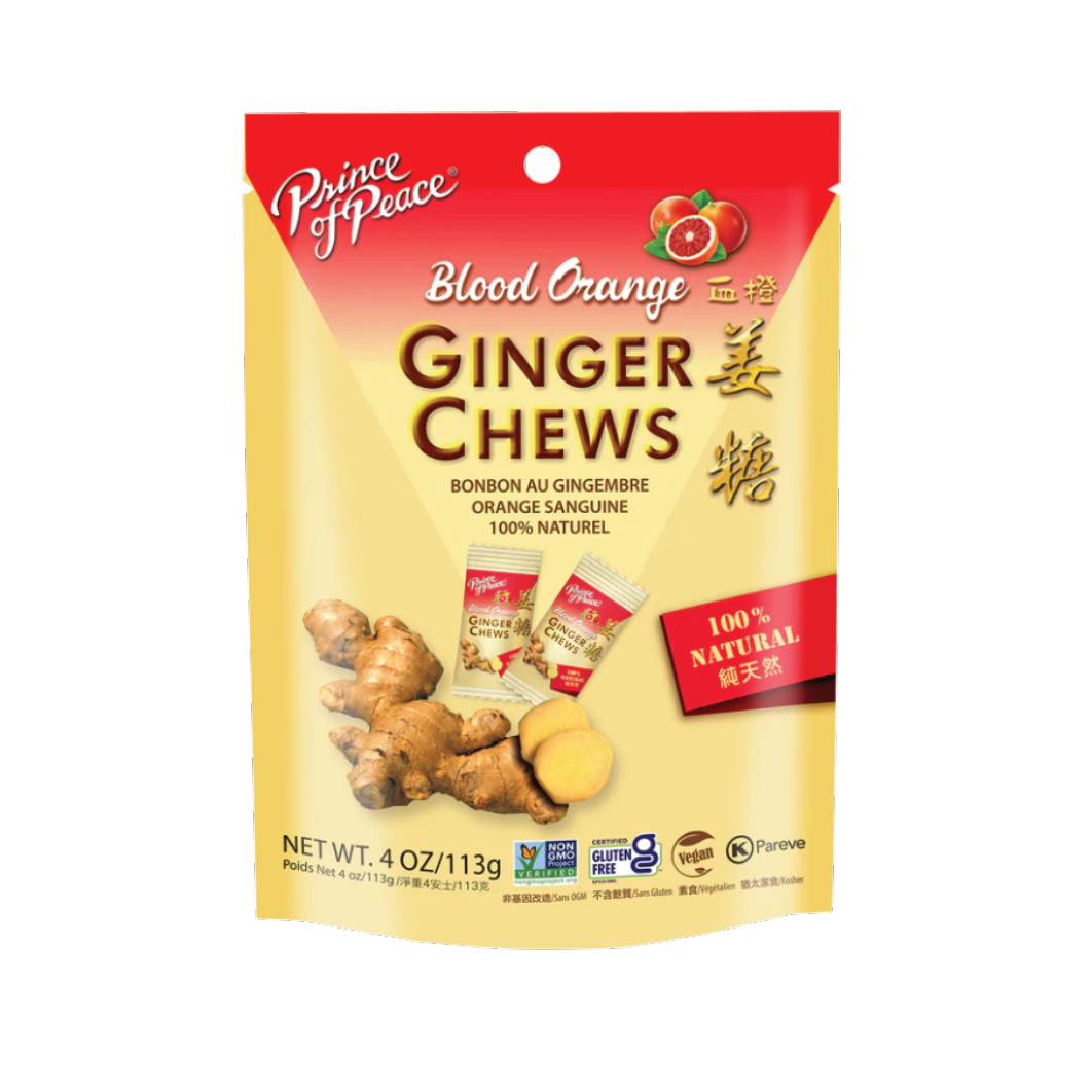 Picture Prince of Peace Ginger Chews with Blood Orange 4oz