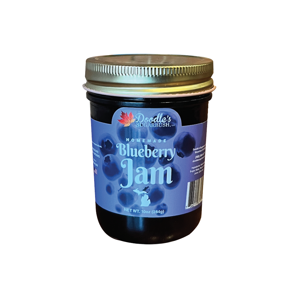 Picture Doodle's Sugarbush Homemade Blueberry Jam - 10oz