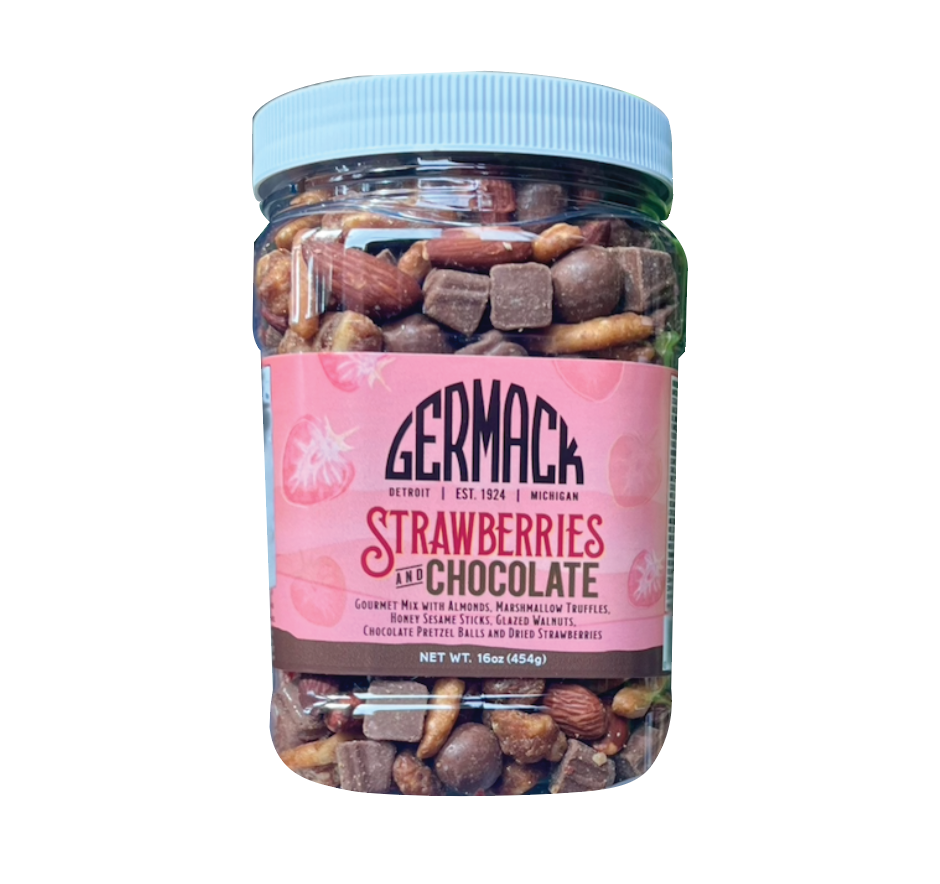 Picture Strawberries And Chocolate Mix - 16 oz