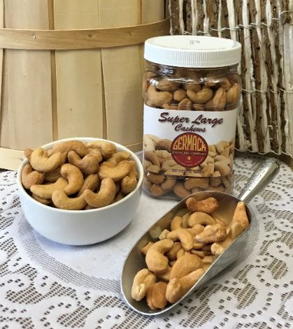 Picture Cashews - Super Large Whole - Roasted, Salted 16 oz Jar C12