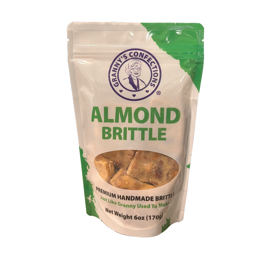 Picture Almond Brittle 6oz - Granny's Confections