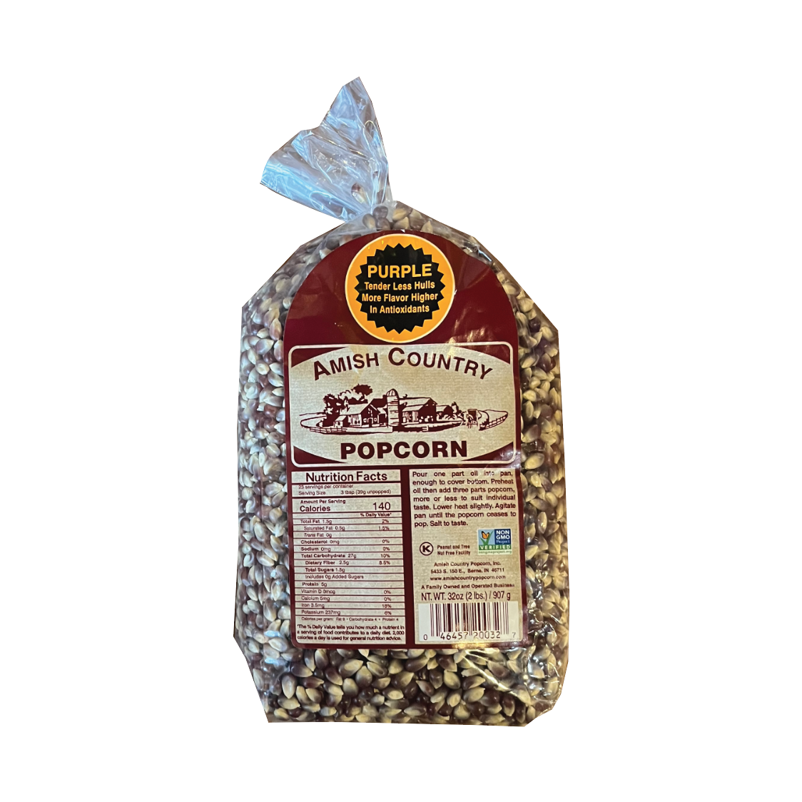 Picture Amish County Popcorn - Purple - 32oz