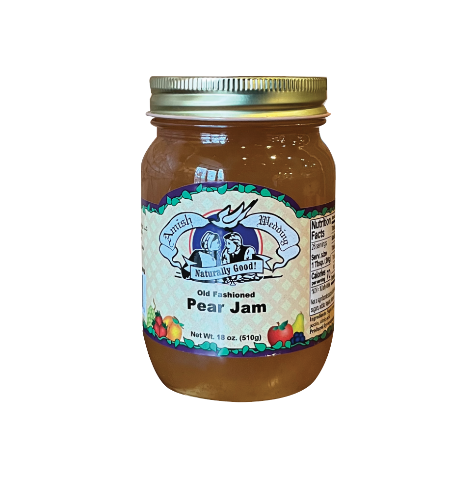 Picture Amish Wedding - Old Fashioned Pear Jam - 18oz