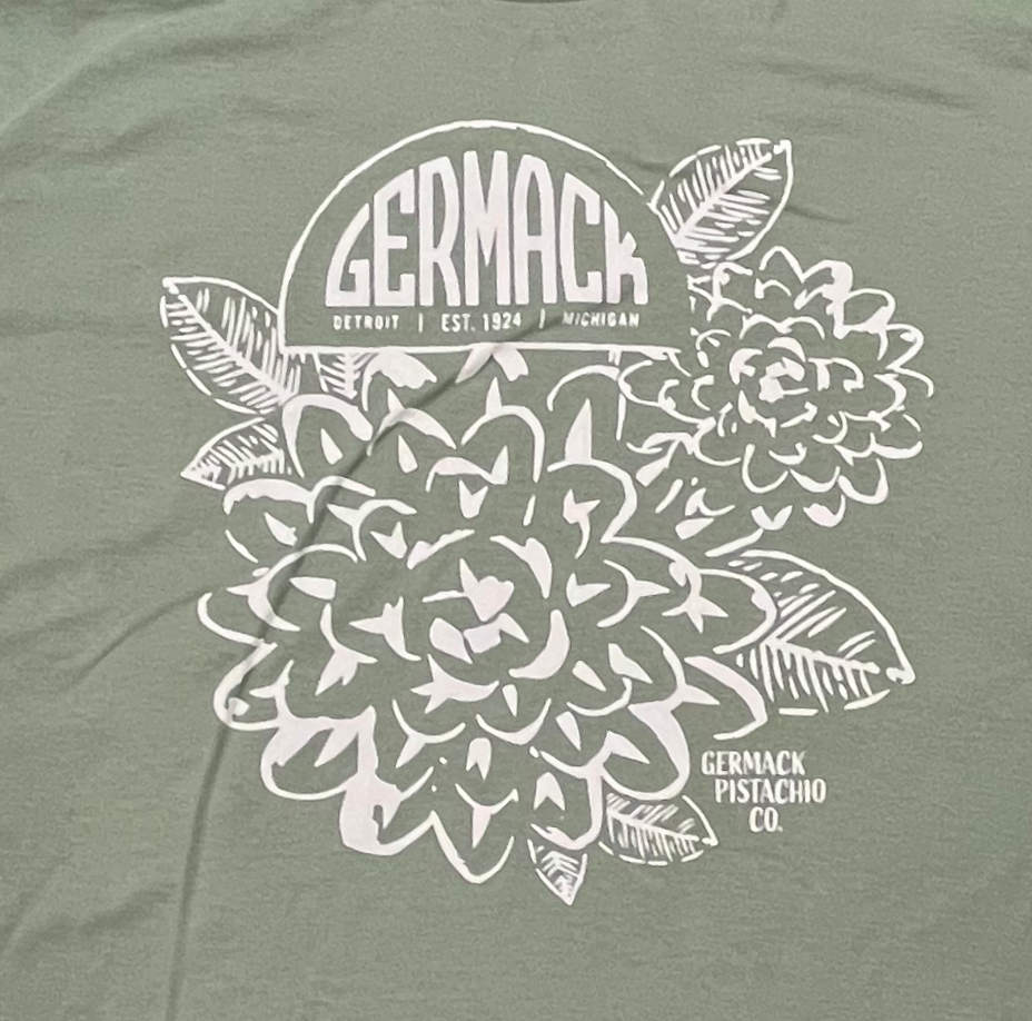 Picture Germack Pistachio Co. T-shirt - Pistachio Shell Flower - XXL