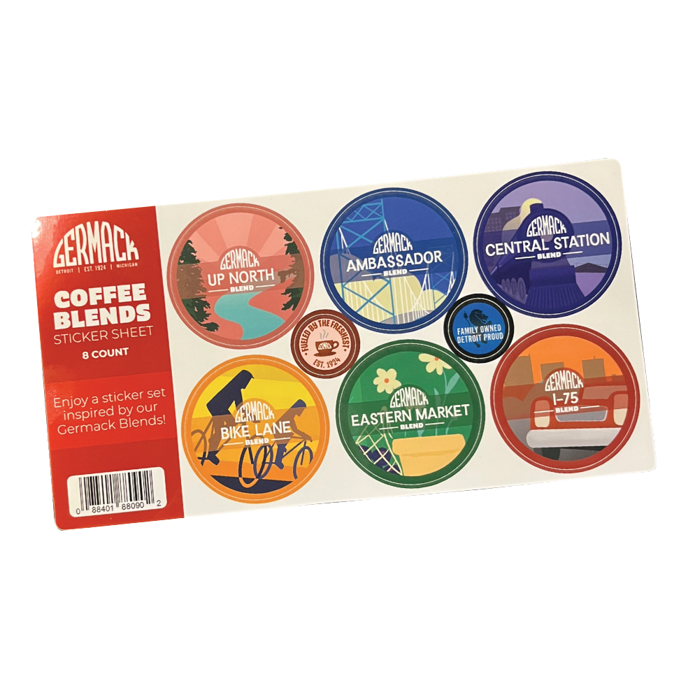 Picture Germack Coffee Blends - Sticker Sheet