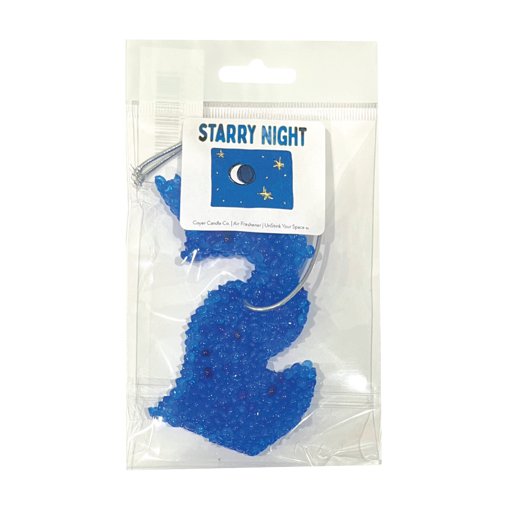 Picture Michigan Air Freshner - Dark Blue - Starry Night