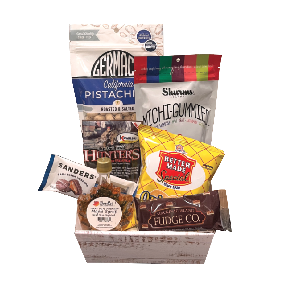 Picture Mini Hello From Michigan Gift Basket - 25oz
