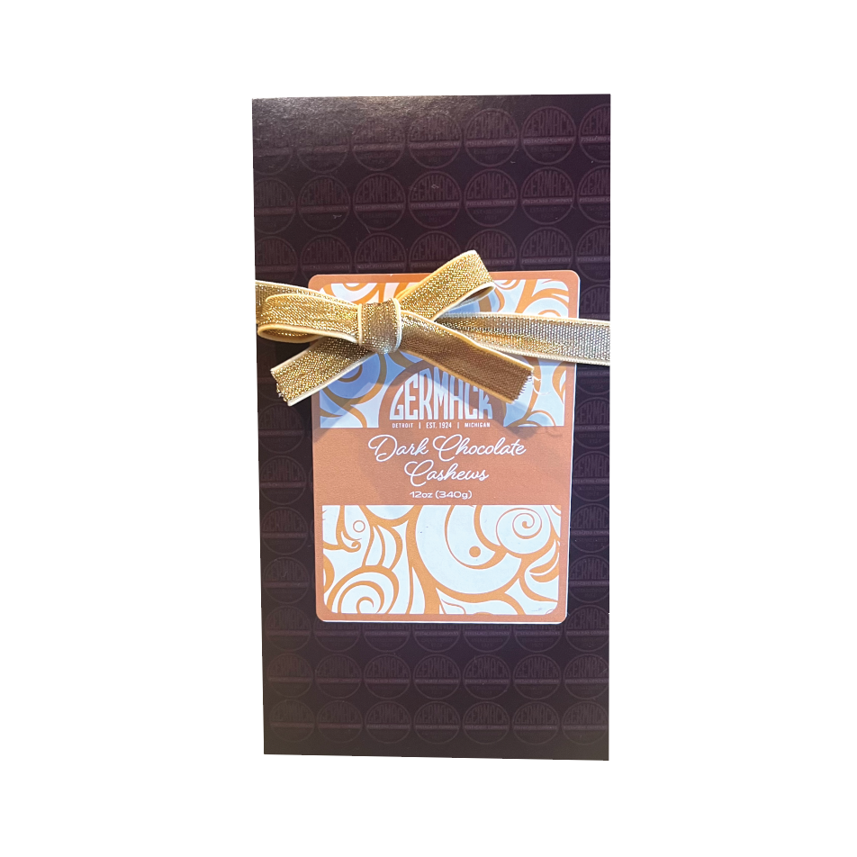 Picture Germack Holiday Gift Box 12oz - Dark Chocolate Cashews