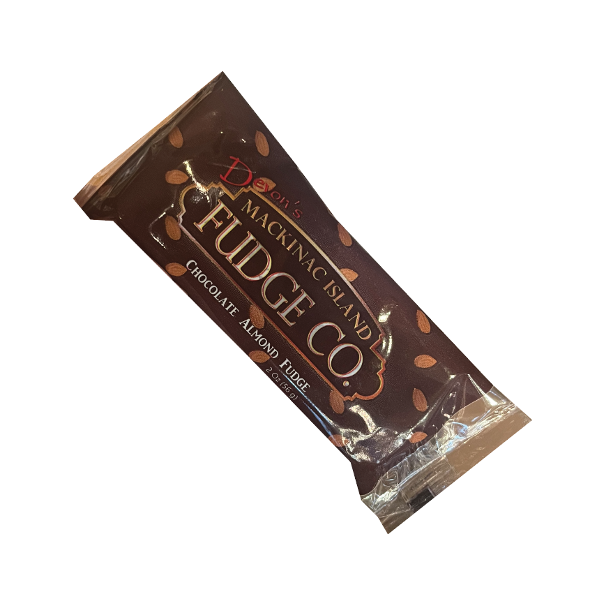 Picture Mackinac Island Fudge - Chocolate Almond Fudge