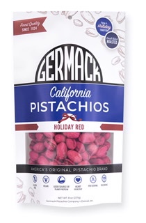 Picture California Pistachios Roasted Salted - Holiday Red 8oz - 8cs