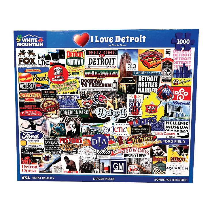 Picture I Love Detroit - 1000 Piece Puzzle