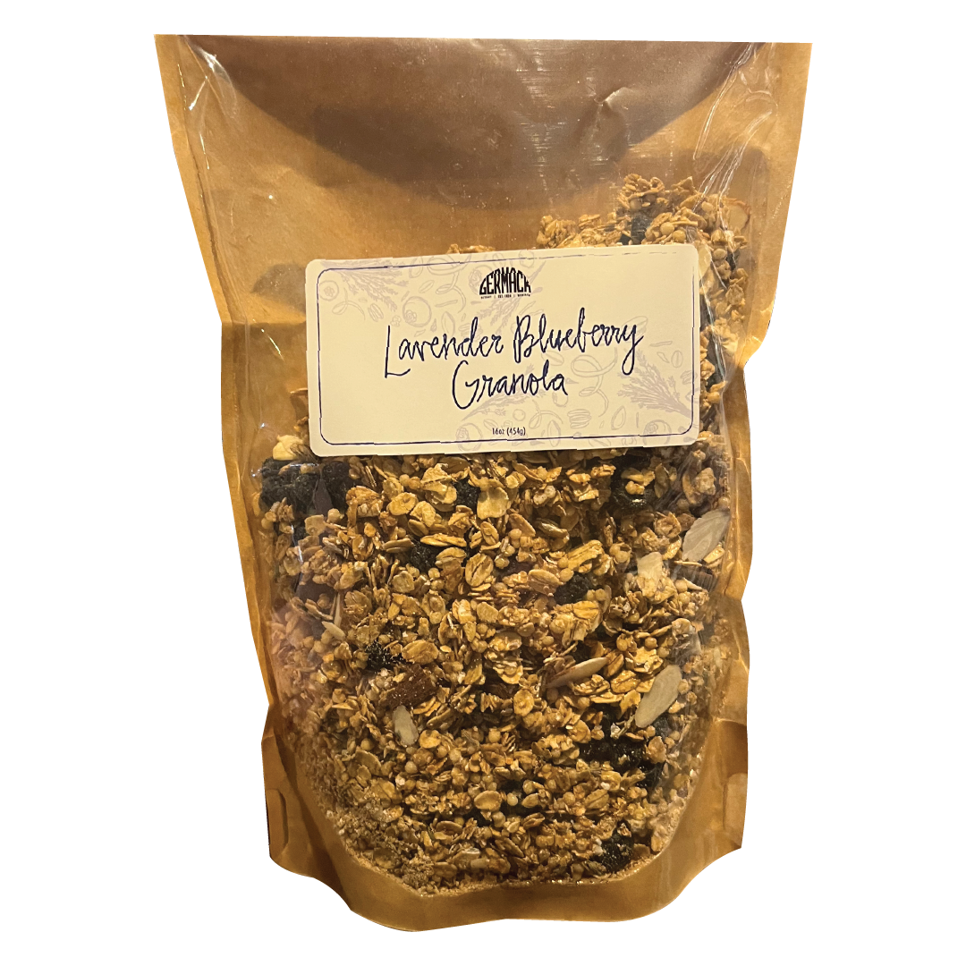 Picture Lavender Blueberry Granola (Granola, Almonds, Blueberries,  Lavender,  Lemon Zest) 16oz