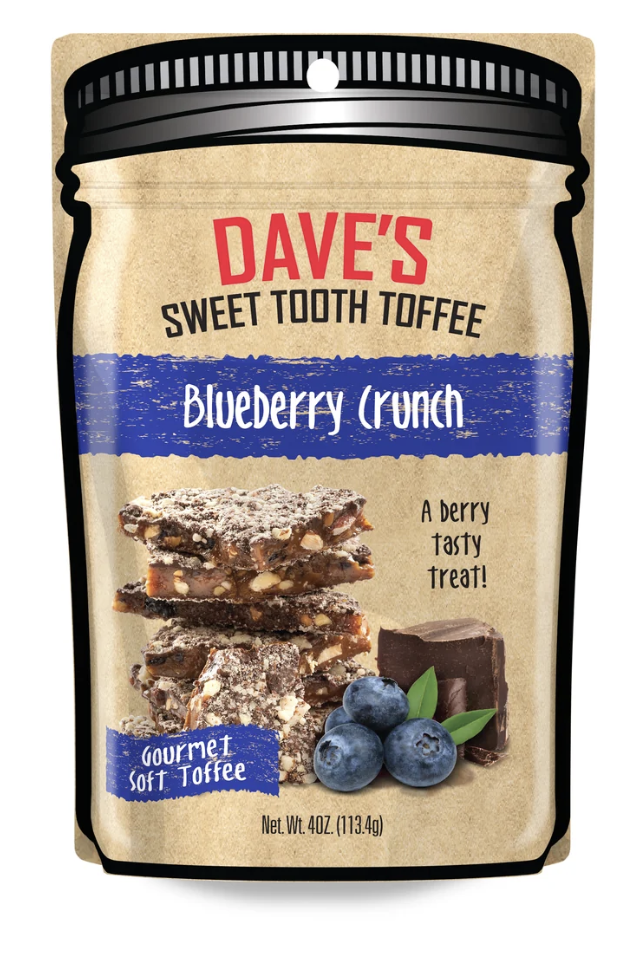 Picture Dave's Sweet Tooth Toffee 4oz - Blueberry Crunch