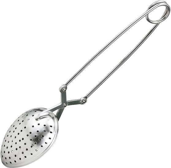 Picture Tea Infuser Snap Spoon - Silver