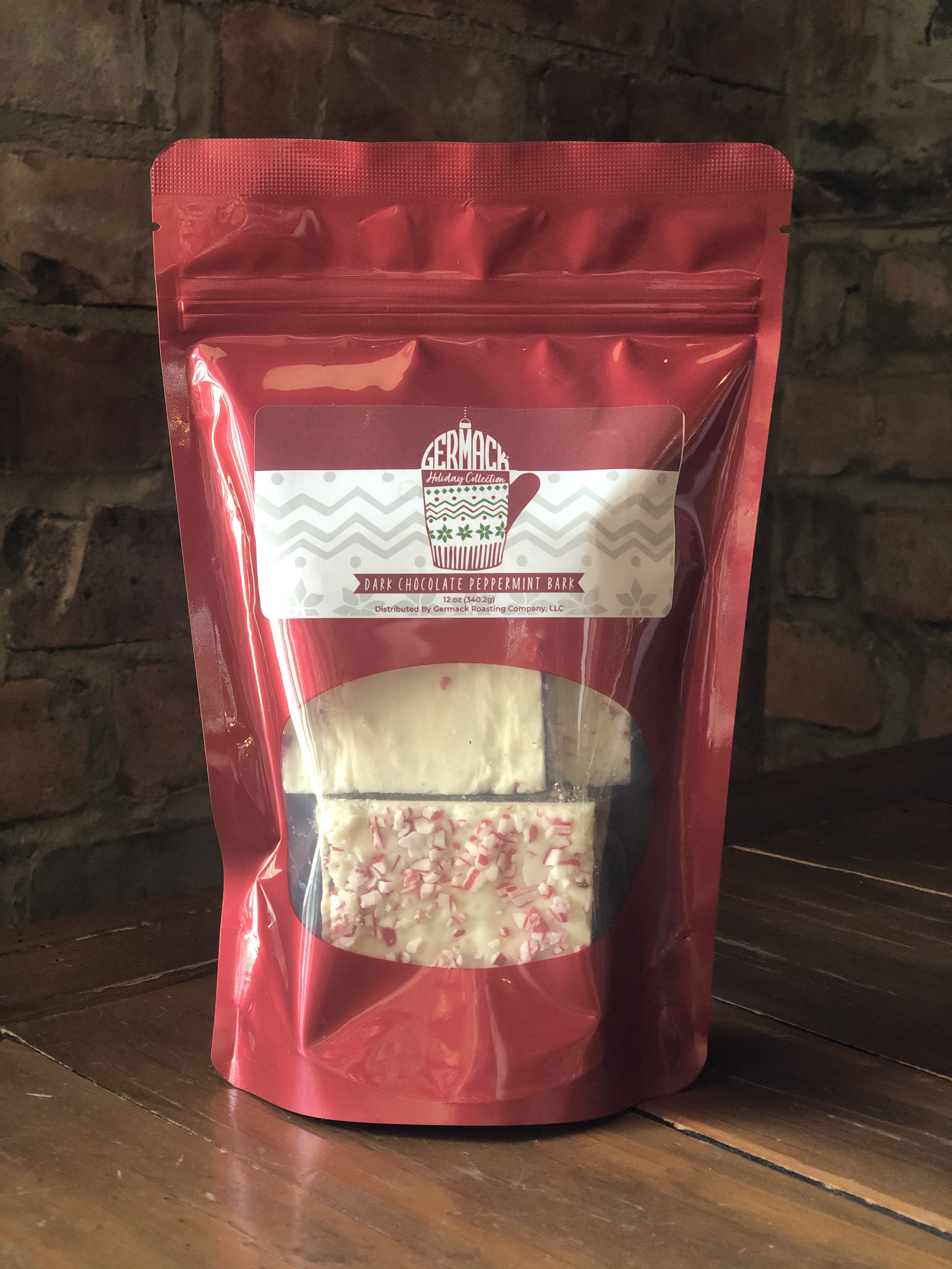 Picture Dark Chocolate Peppermint Bark - 12 oz.