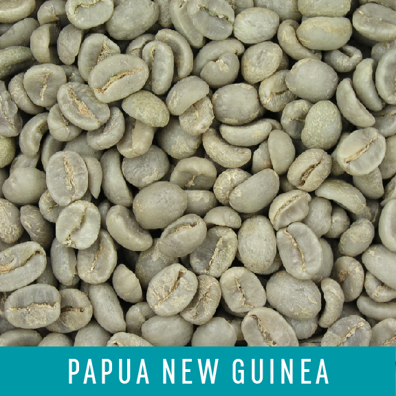 Picture Green Coffee Beans: Papua New Guinea - 1 LB