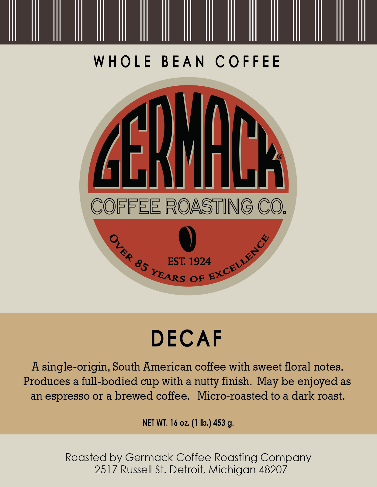 Picture Germack Coffee Decaf - 5lb