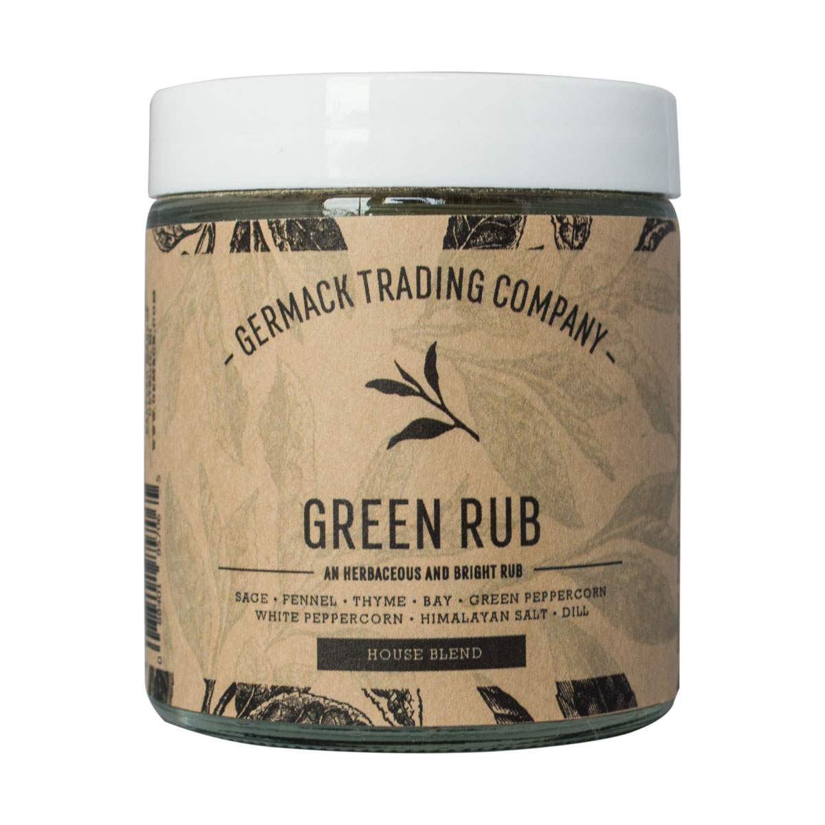 Picture Spice Jar - Green Rub - (2 oz.)