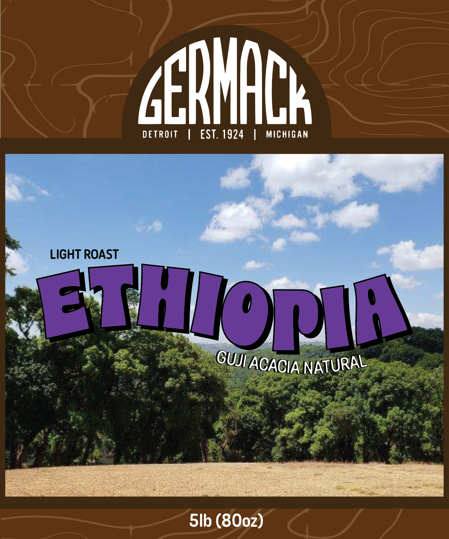 Picture Germack Coffee (5 LB.) - Ethiopia Sidiamo Bombe Village