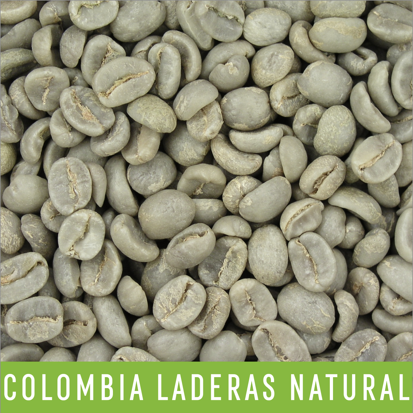 Picture Green Coffee Beans: Colombia Laderas Natural - 1 LB