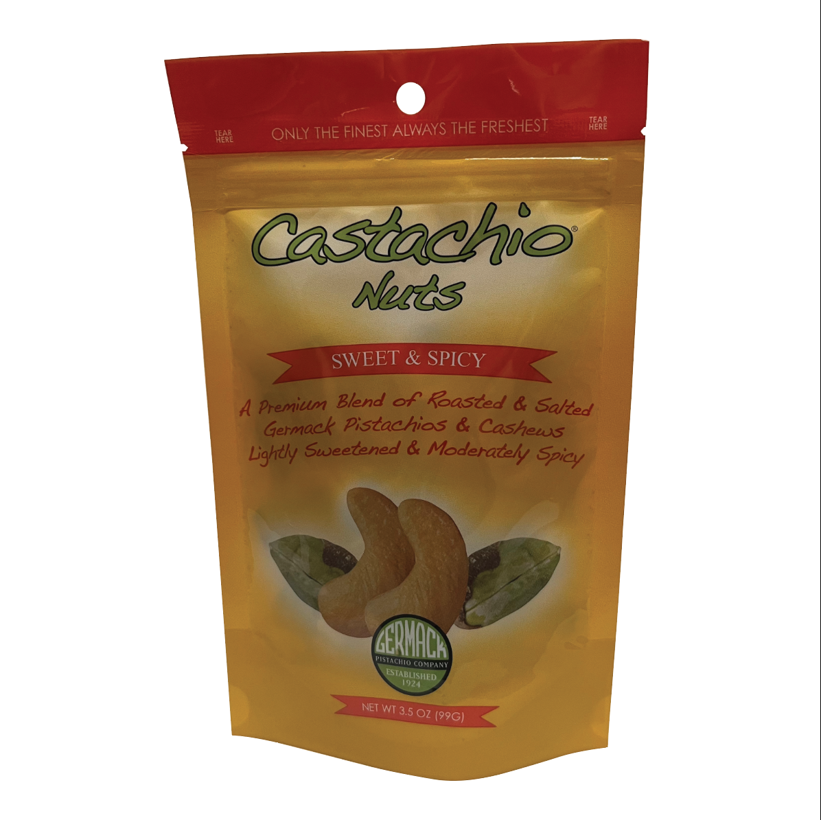 Picture Castachio Nuts - Sweet & Spicy Pistachios & Cashews 3.5 OZ.  C12