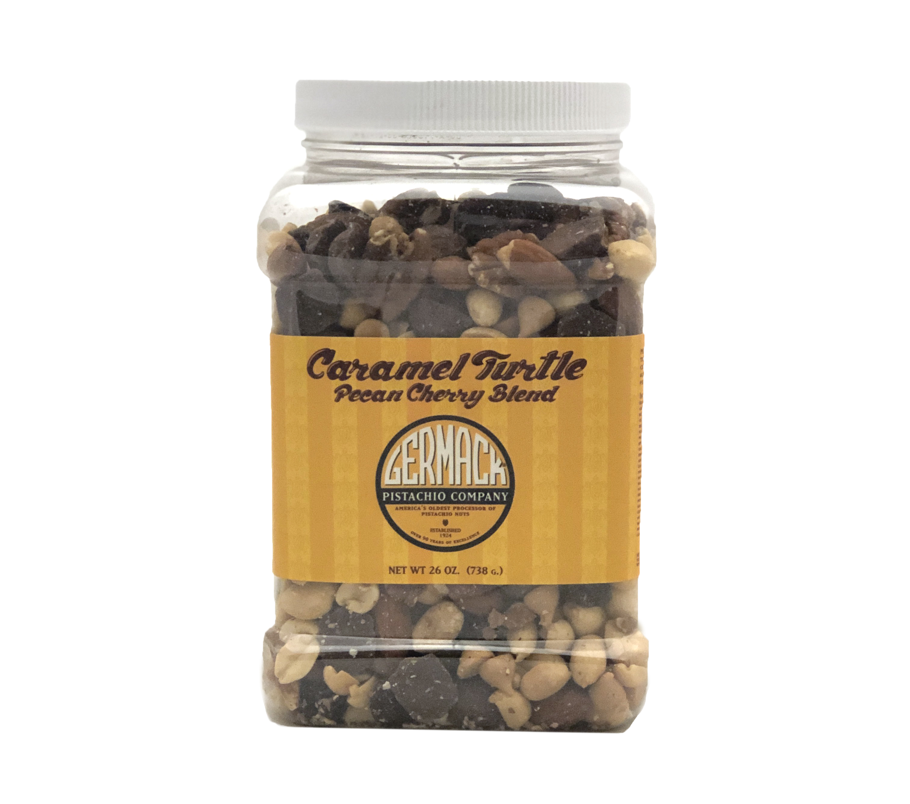 Picture Caramel Turtle Pecan Cherry Blend - 26oz Jar