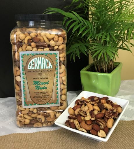 Picture Mixed Nuts  (Cashews, Almonds, Pecans, Filberts) 4.5lb Jar