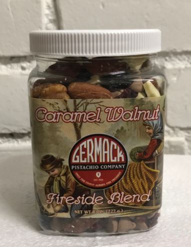 Picture Caramel Walnut Fireside Blend (Caramel Drops, Glazed Walnuts, Chocolate , Almonds, Blueberries, Cranberries) 8oz