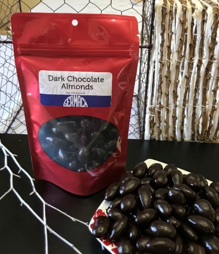 Picture Dark Chocolate Almonds 8oz 